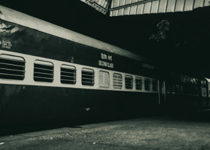Black And White Train