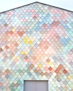 Multicolored Concrete House
