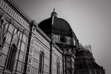 Grayscale Photo Of Dome Building photo
