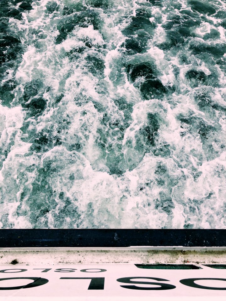 White Water Raft On Body Of Water