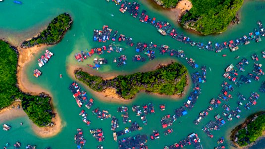 Aerial View Of Island photo