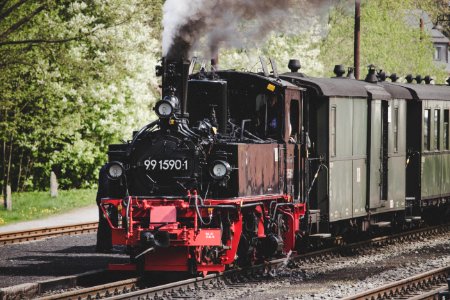 Track Locomotive Steam Engine Transport photo