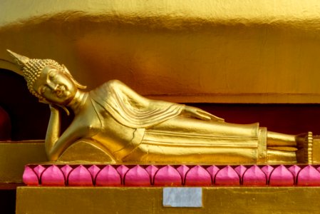 Carving Statue Temple Gautama Buddha photo