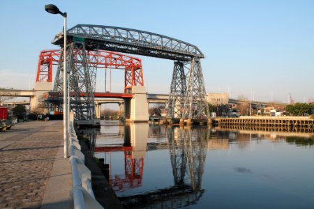 Waterway Bridge Reflection Water photo