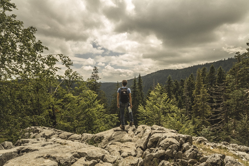 Black lakes mountains