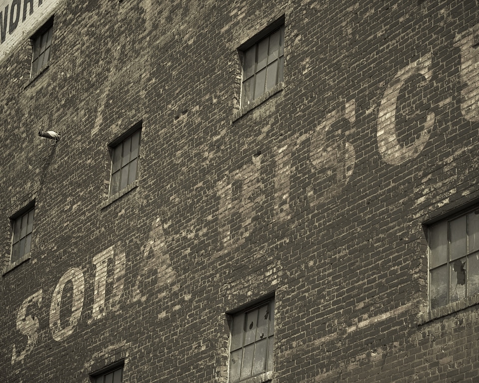 Warehouse brick building