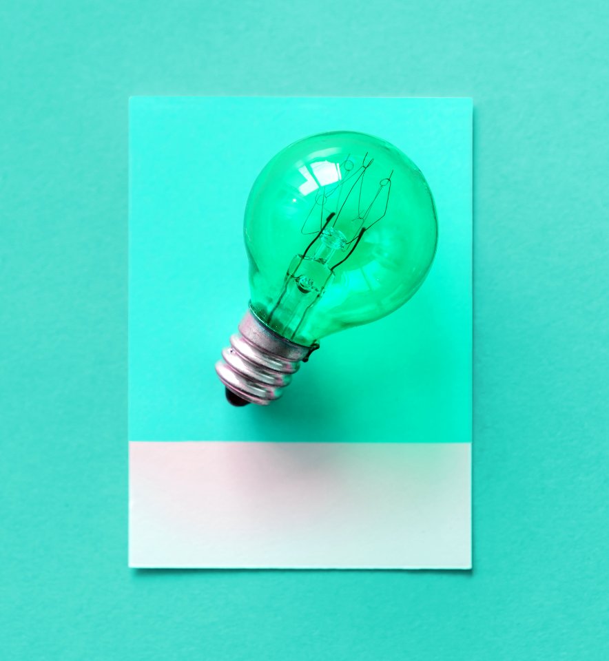 Bulb Card Colorful