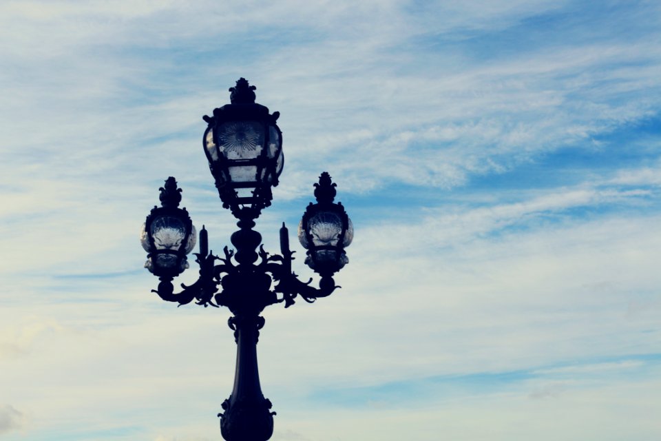 Black 3-in-1 Metal Post Under Blue And White Sky