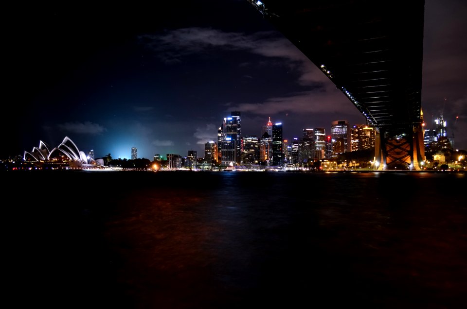 Low-angle Photography Of Lighted City Landscape