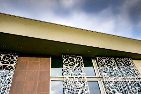 White Framed Glass Window