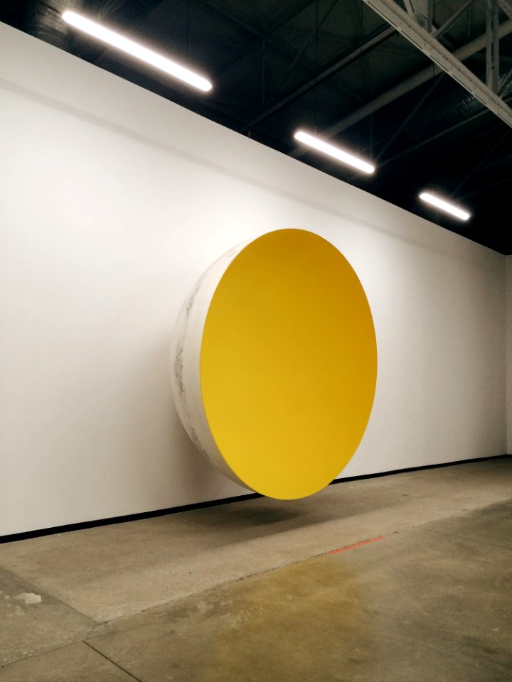 Yellow And White Bowl On Wall