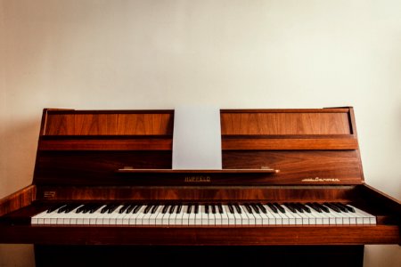 Brown Upright Piano photo