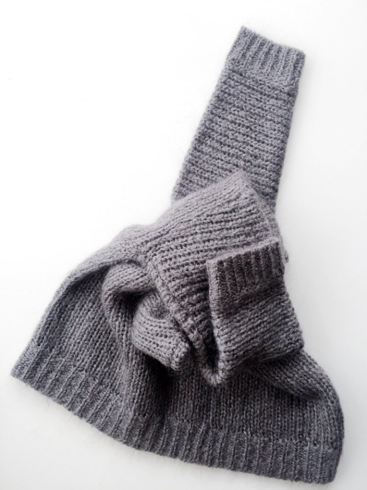 Gray Knitted Textile