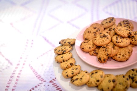 Cookies In Ceramic Plates