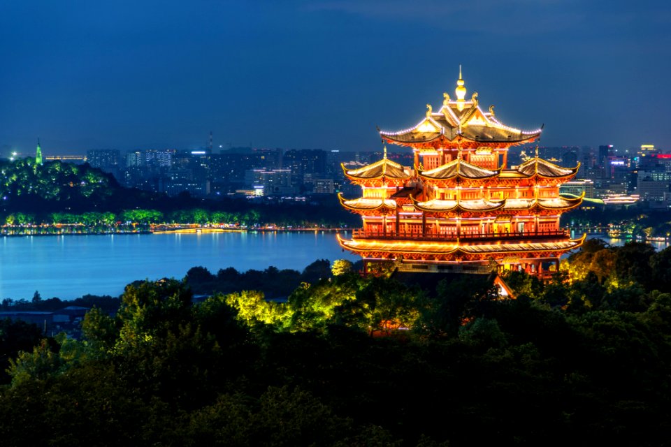 Chinese Architecture, Landmark, Nature, Sky