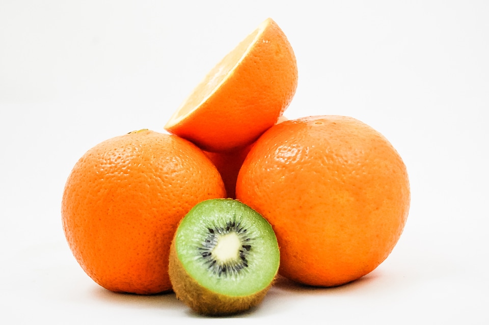Vitamins healthy eating half