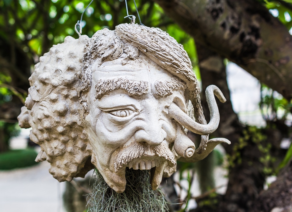 Sculpture stone figure zombie