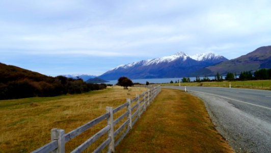 Road, Highland, Mountainous Landforms, Sky photo
