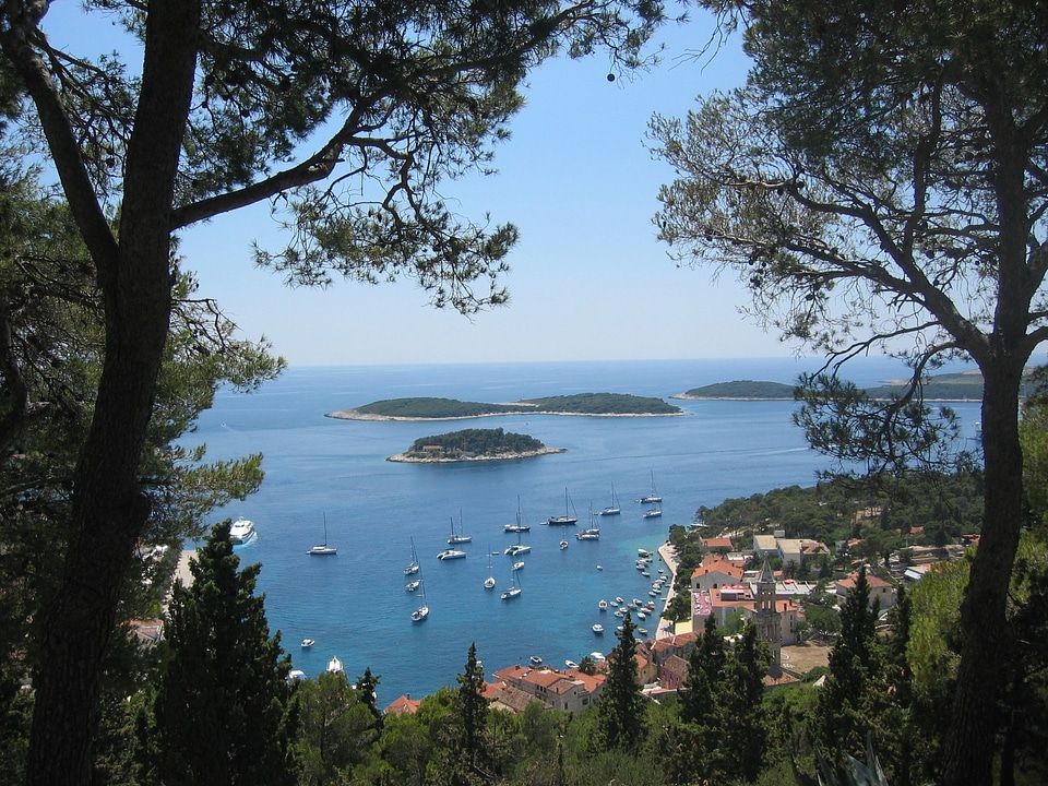 Beautiful coastline harbor