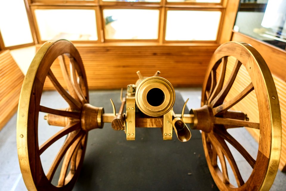 Wheel, Cannon, Spoke, Brass