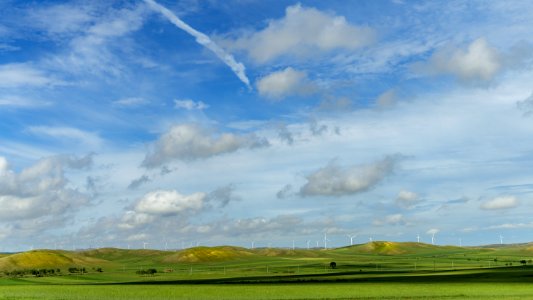 Sky, Grassland, Ecosystem, Cloud photo