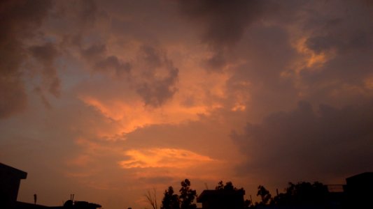 Sky, Cloud, Atmosphere, Afterglow photo