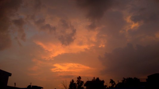 Sky, Cloud, Atmosphere, Afterglow