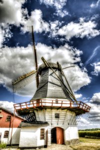 Windmill, Cloud, Sky, Mill photo