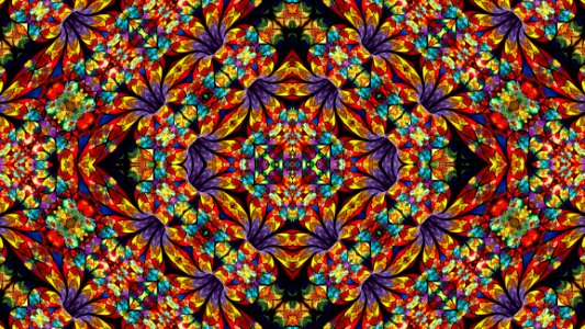 Kaleidoscope, Pattern, Symmetry photo