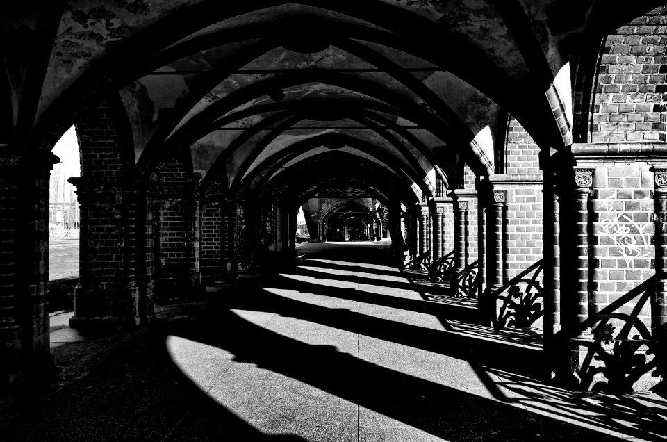 Arch, Black And White, Monochrome Photography, Infrastructure