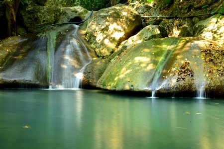 Waterfall, Water, Nature, Green photo