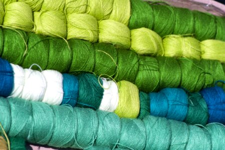 Thread, Green, Textile, Material photo