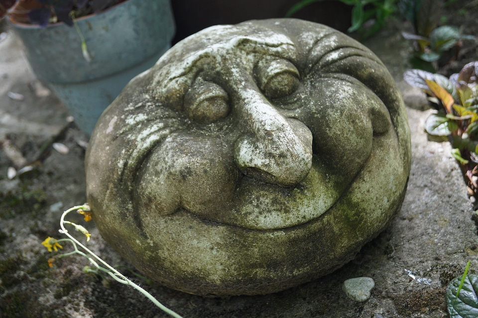 Decorative scary garden
