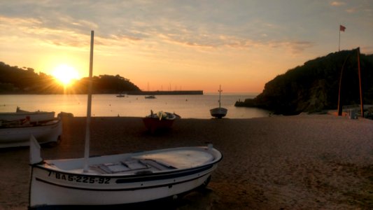 Sky, Evening, Boat, Sea