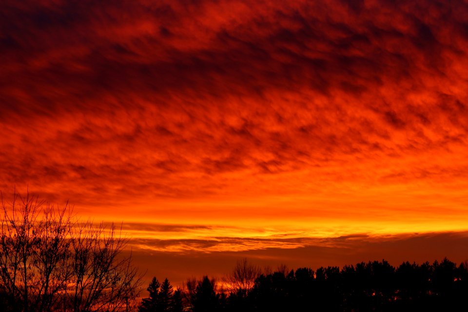 Sky, Red Sky At Morning, Afterglow, Dawn photo