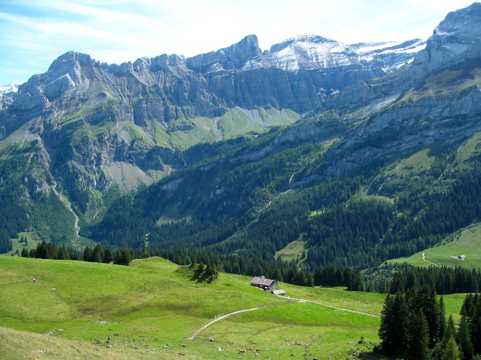 Mountainous Landforms, Mountain Range, Highland, Grassland photo