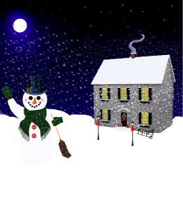 Snowman, Snow, Winter, Christmas