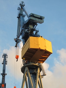 Port germany harbour cranes photo