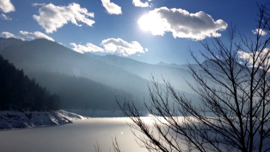 Sky, Nature, Winter, Mountain Range photo