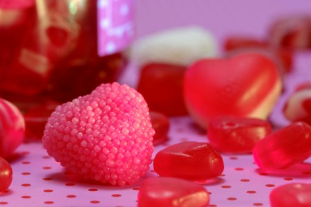 Heart, Sweetness, Confectionery, Magenta photo