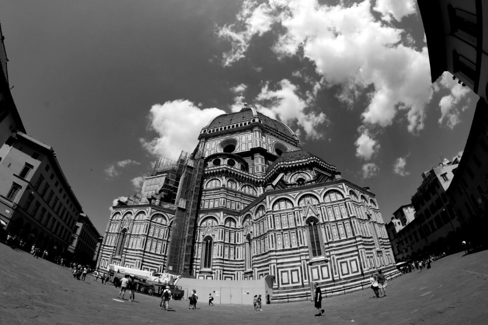 Sky, Landmark, Black And White, Monochrome Photography photo