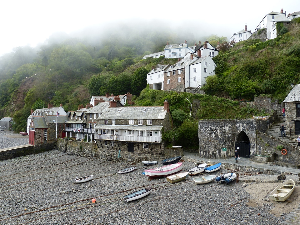 Village coast sea
