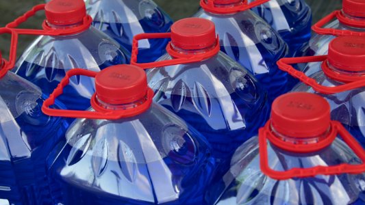 Blue, Water, Bottled Water, Plastic Bottle photo