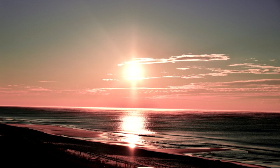 Horizon, Sea, Sky, Sunset