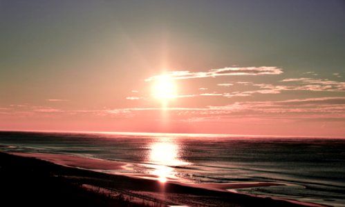 Horizon, Sea, Sky, Sunset photo