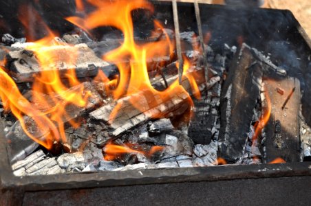 Charcoal, Grilling, Barbecue, Fire photo