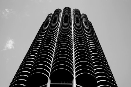 Landmark, Black And White, Building, Skyscraper photo