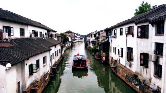 Waterway, Town, Water, Canal