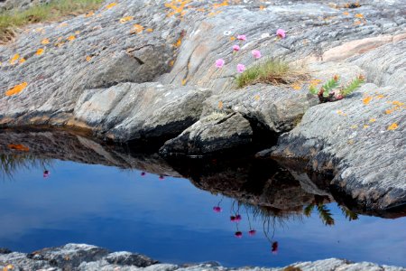 Reflection, Water, Rock, Geological Phenomenon photo
