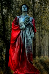 Statue, Lady, Dress, Outerwear